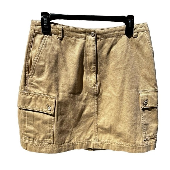 Ralph Lauren Khaki Skirt 100% Cotton Size 8 - Picture 1 of 5